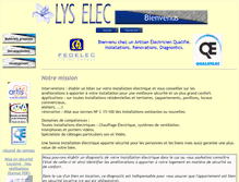 Tablet Screenshot of lys-elec.com